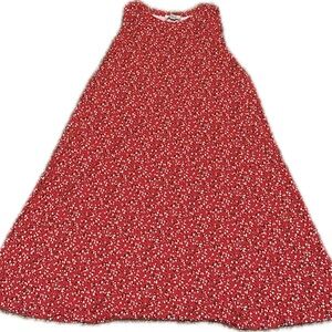 LOFT Red Floral A-Line Women’s Dress